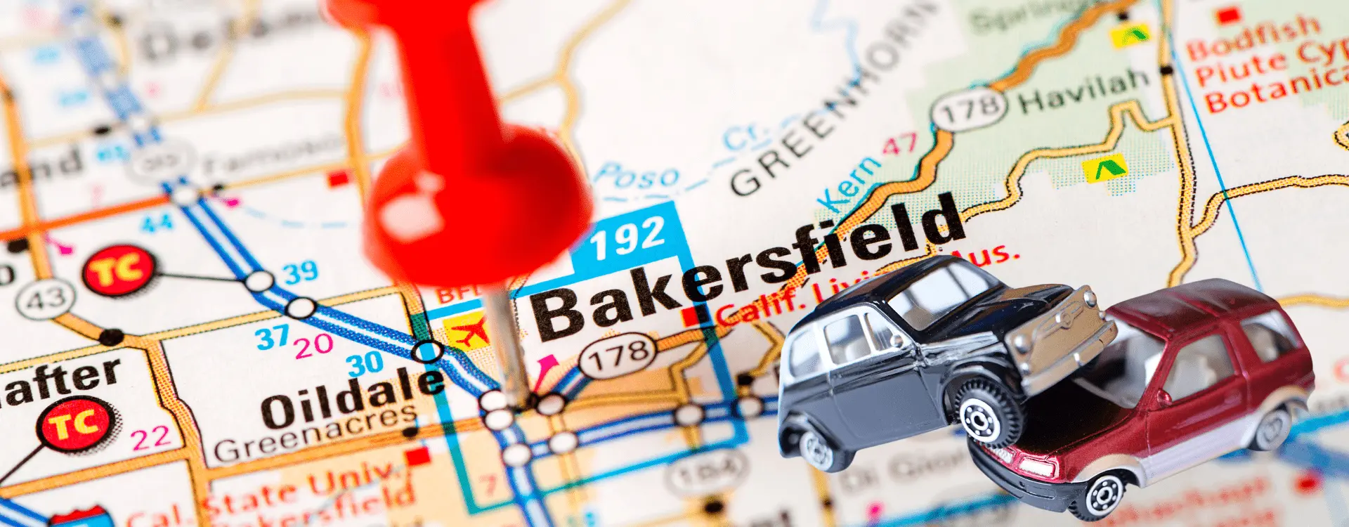where do most bakersfield car accidents happen