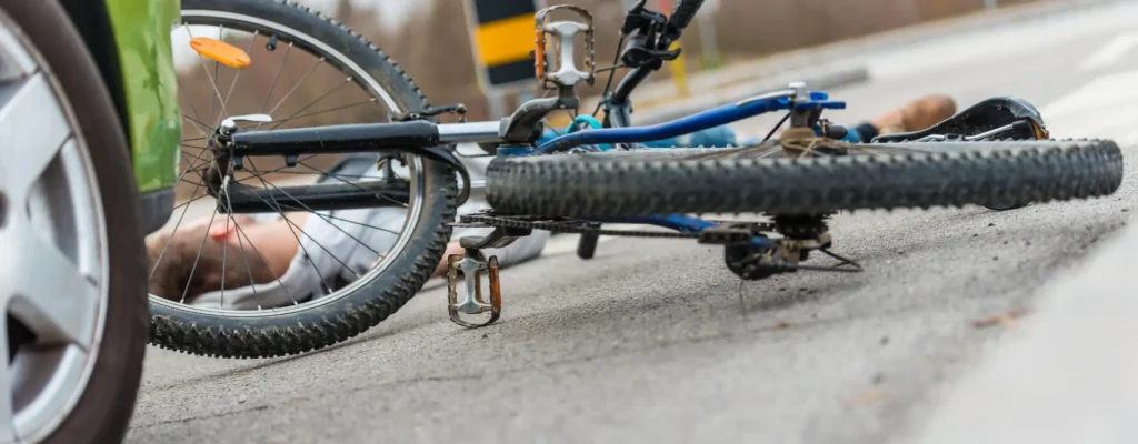 biker hit by a car in la