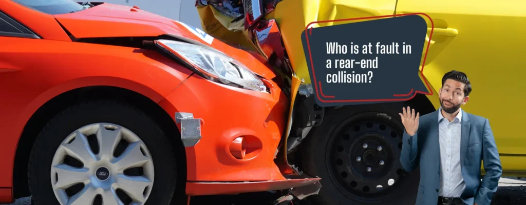 who is at fault in a rear end collision