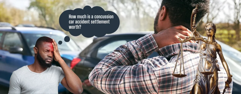 concussion car accident settlement