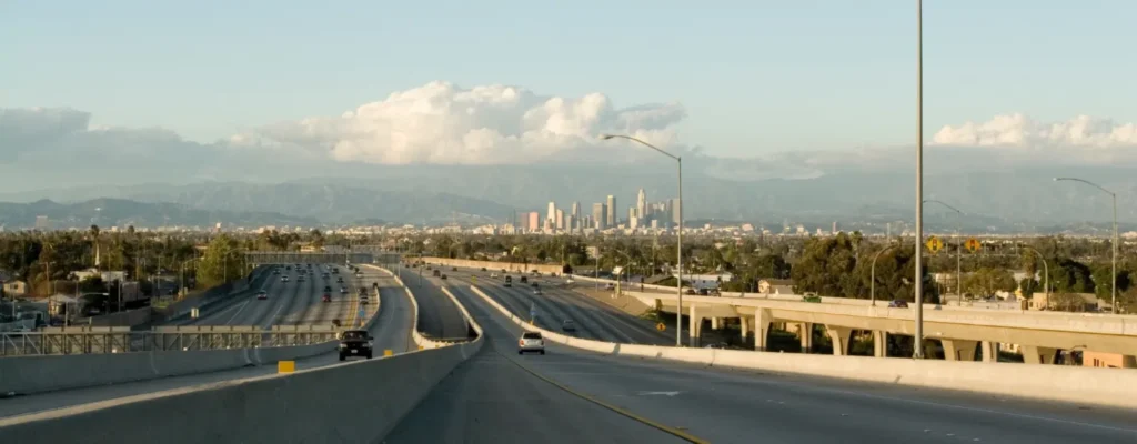 rollover crash on LA freeways 1536x600