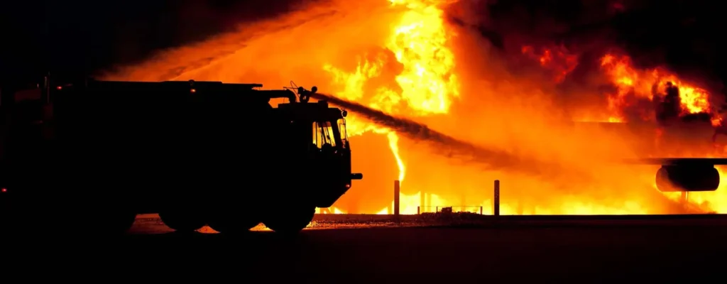 santa fe springs RV fire