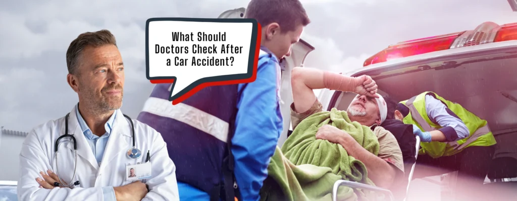 ¿Qué debe revisar un médico después de un accidente de auto?