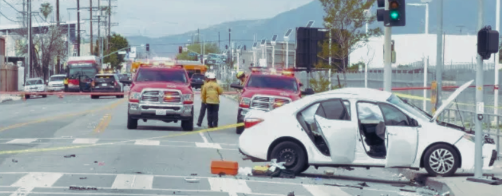 crash in Pacoima