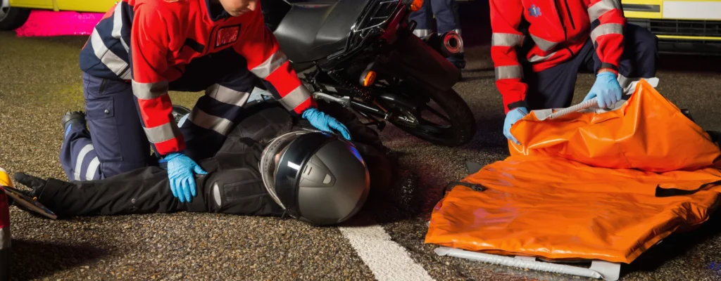 Motorcycle Crash on Phelan Road