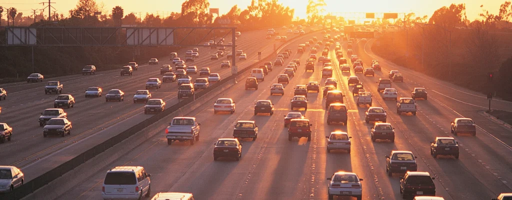 Crash on 10 Freeway in East Los Angeles