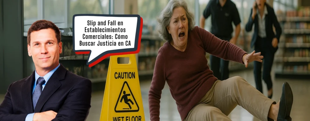 slip and fall en establecimientos comerciales