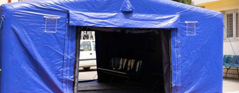 DUI Suspect Crashes into ER Tent