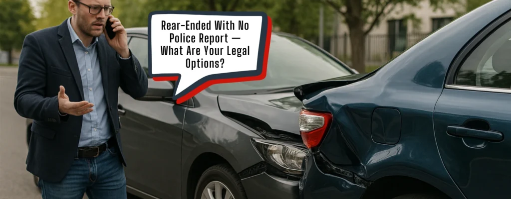 rear ended with no police report