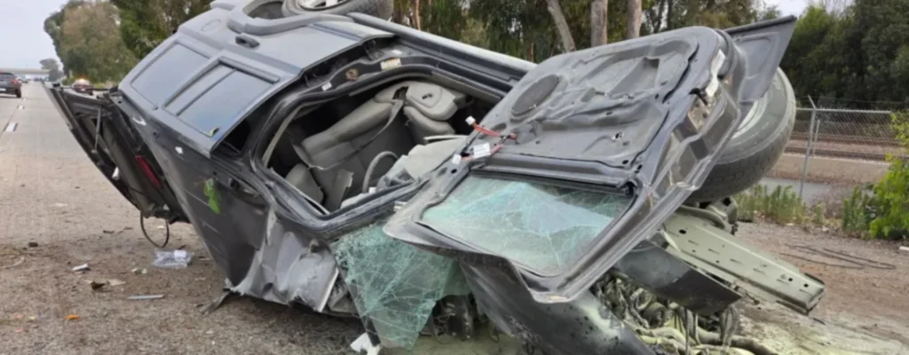 fiery crash on northbound I-5