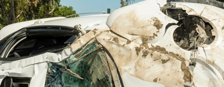 accidente de vuelco en la autopista 138
