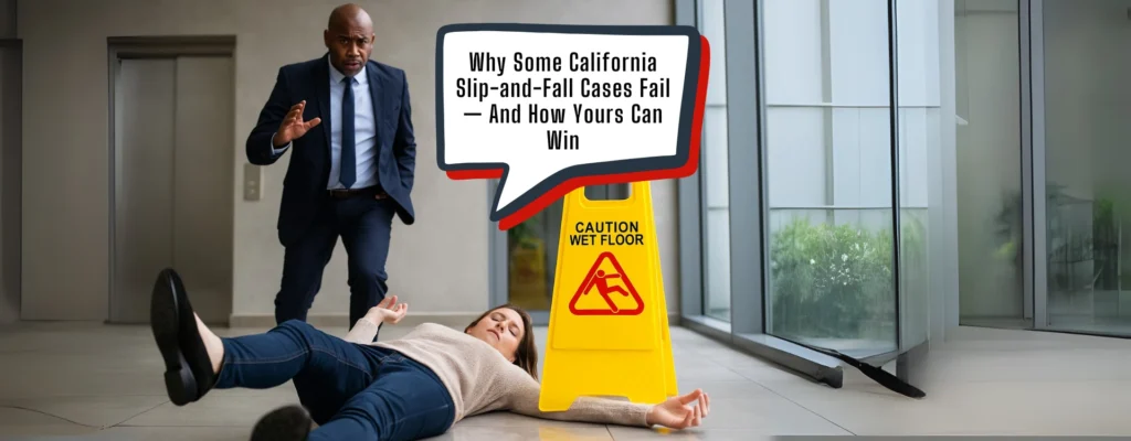 california slip and fall cases