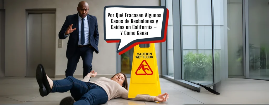 casos de resbalones y caídas en California