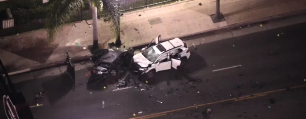 high-speed crash in Santa Ana