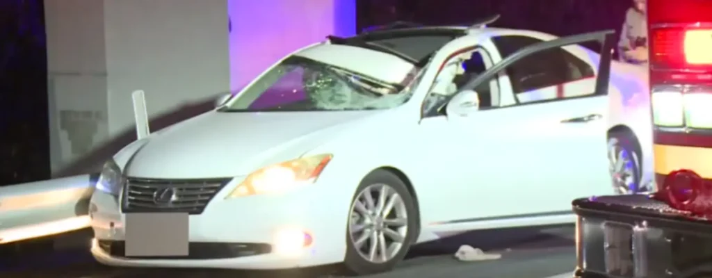 loose tire crash on 60 Freeway