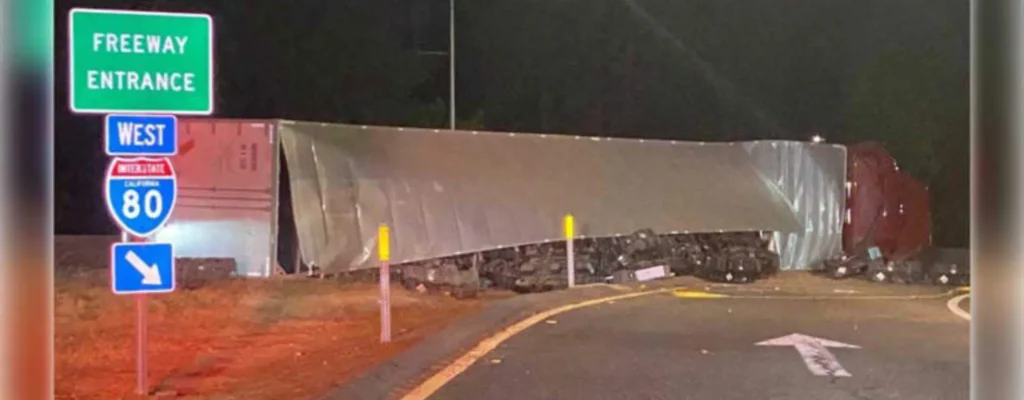 accidente de camión en placer county