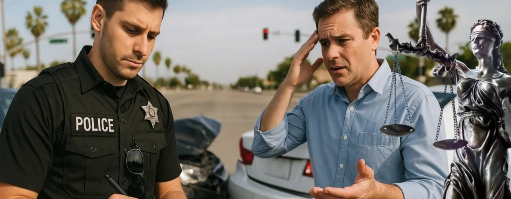 report car accident california