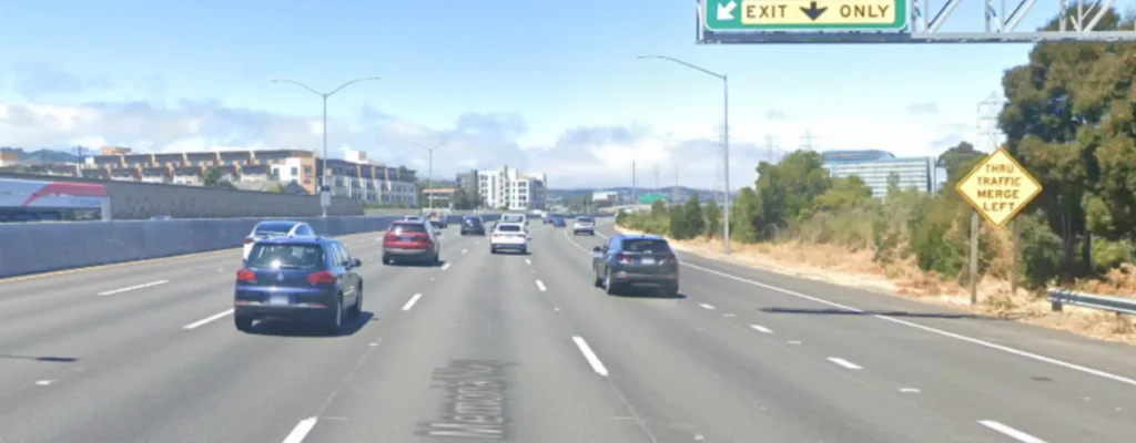 two-car crash on Highway 101