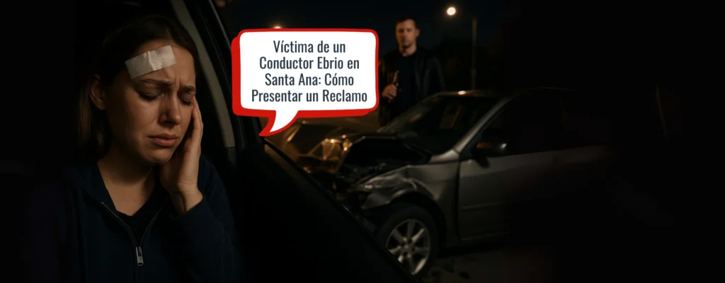 víctima de un conductor ebrio en santa ana