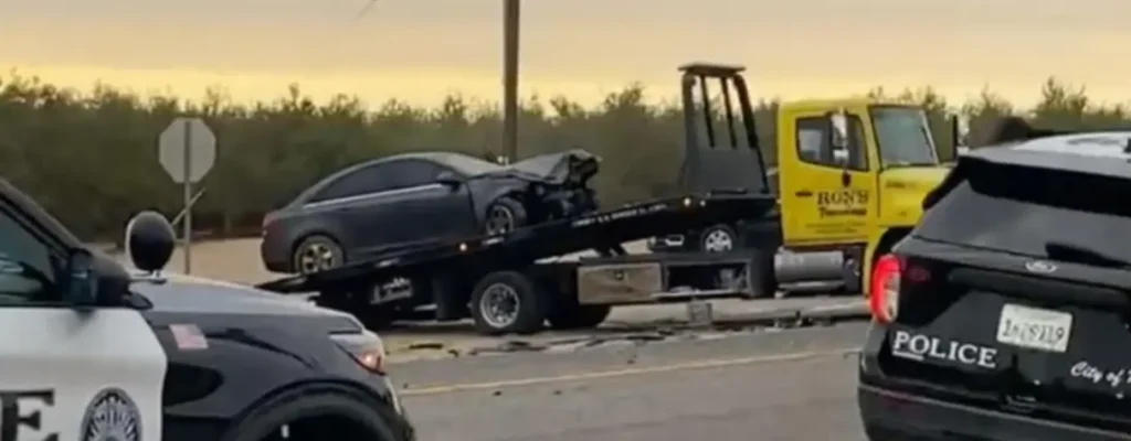 accidente de auto en Madera