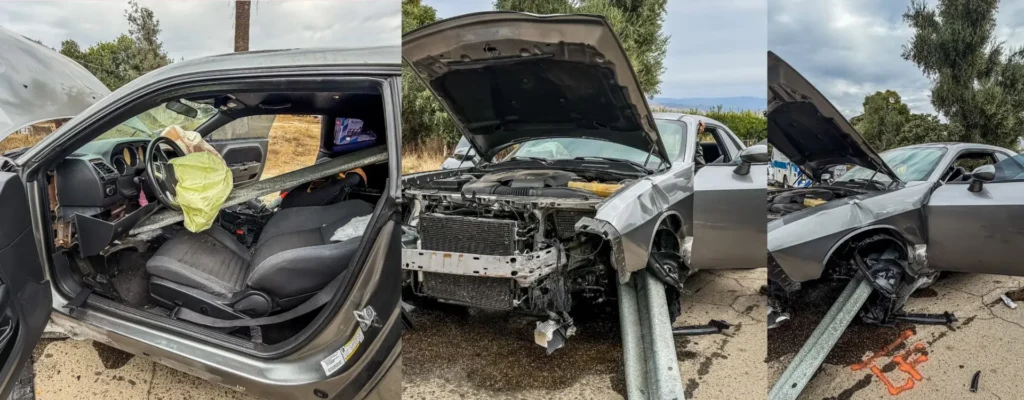 accidente en orange cove