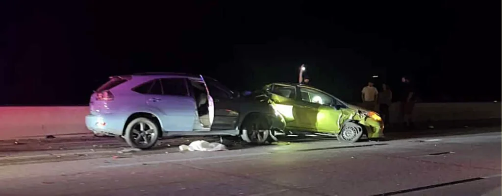 multi-vehicle crash in Agua Dulce