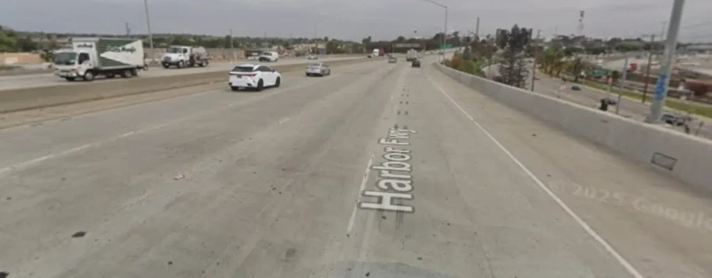 pedestrian accident on the 110 Freeway