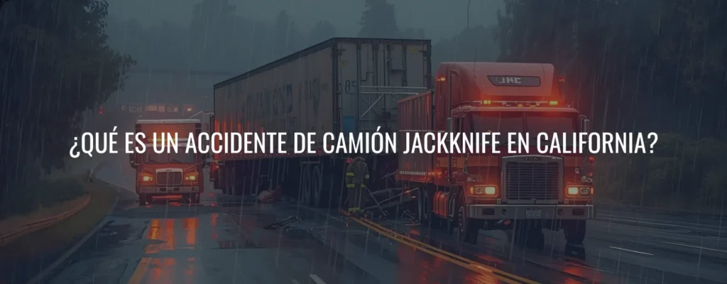 accidente de camión jackknife