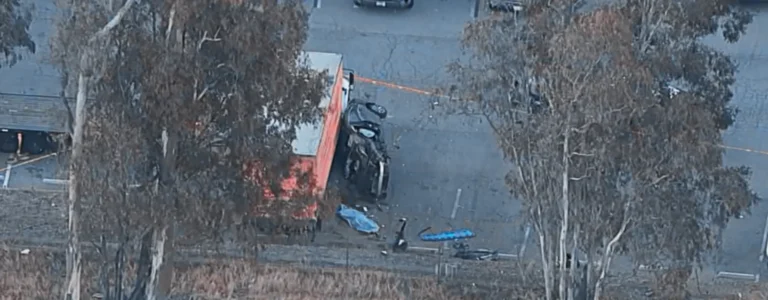 choque con camión en jurupa valley