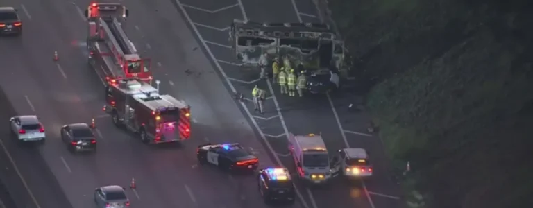 choque en la autopista 10 de Los Ángeles