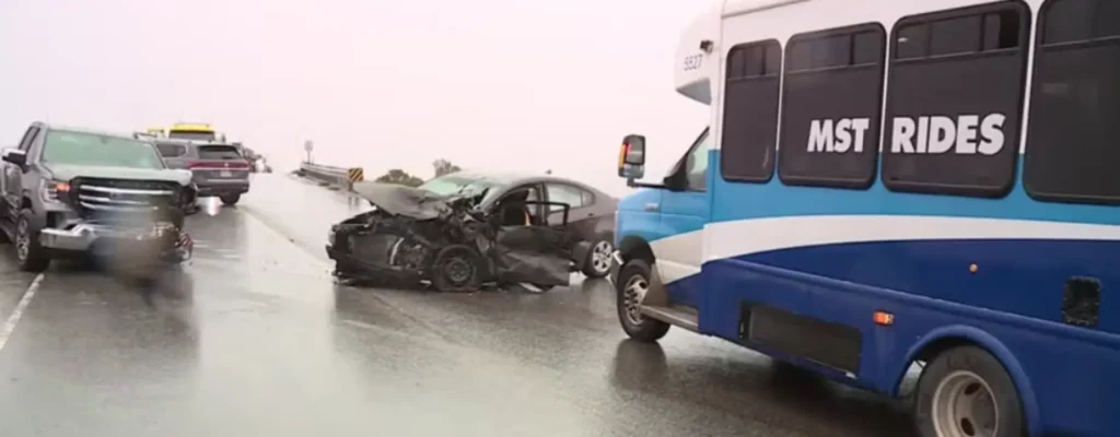 multi-vehicle crash in Gonzales