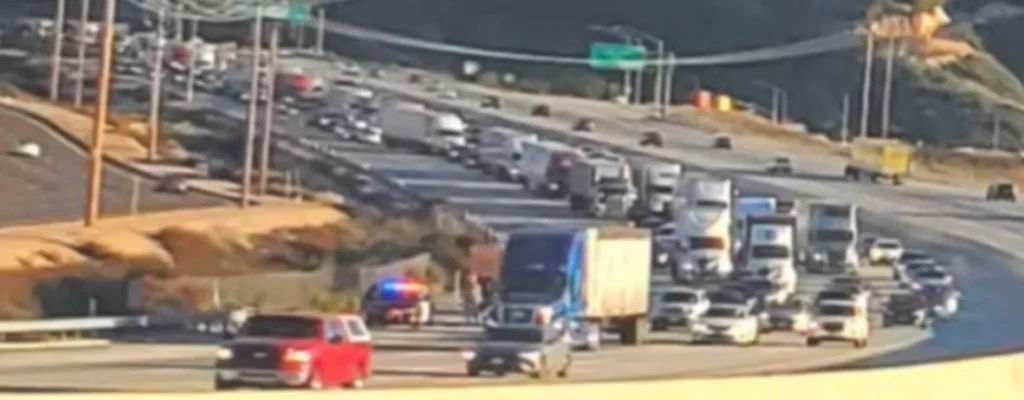 struck on the I-15